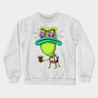 mr big head before coffee Crewneck Sweatshirt